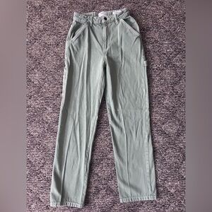 Women’s Casual Olive Green Pants Carpenter Jean by Cotton On - Size 4